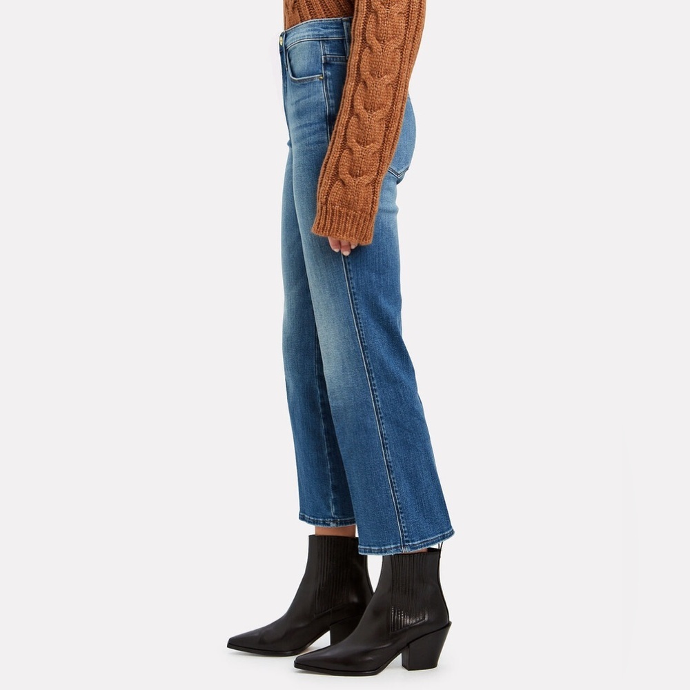 Frame Le Sylvie Kick Boot ankle length womens size 29 Fram bootcut jeans